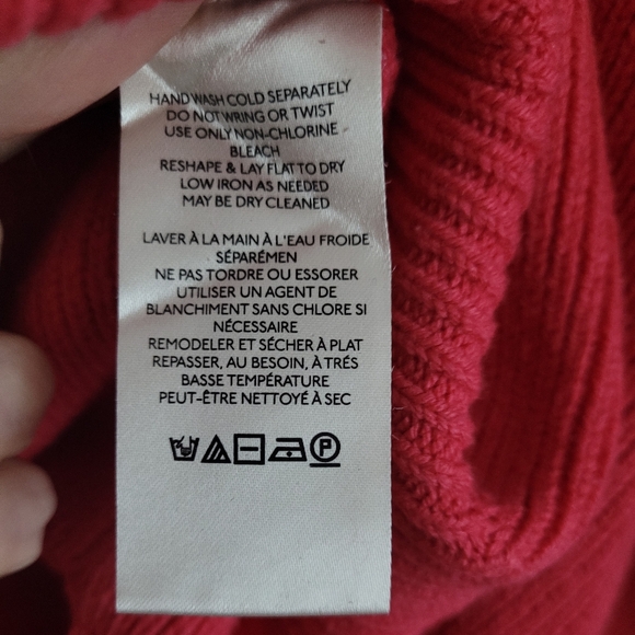 Free People Easy Street Tunic Sweater Oversize Mock Neck Pink Size Medium - Picture 7 of 7